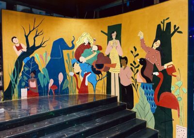 mural-green-spice-surat-restaurant-entrance